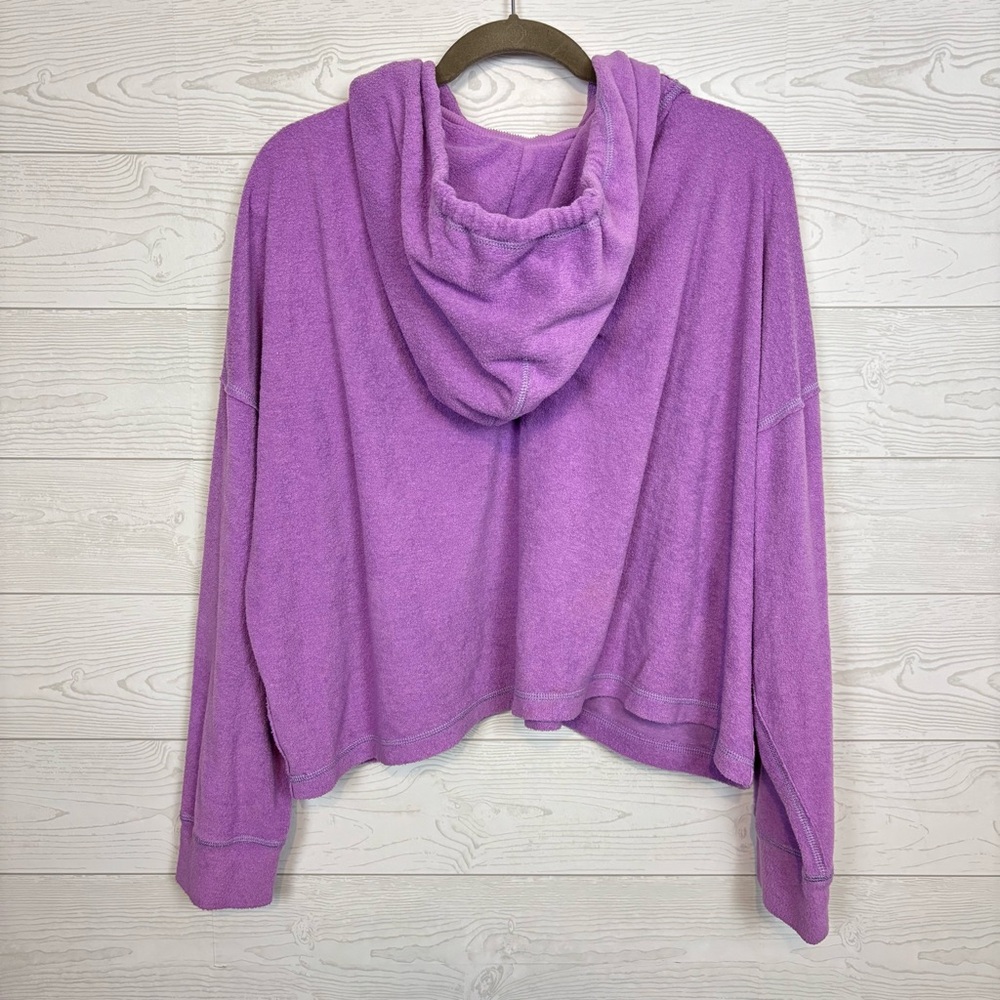 Free People Movement Purple Radiant Hoodie Pullover Size Medium Cozy - Picture 8 of 11
